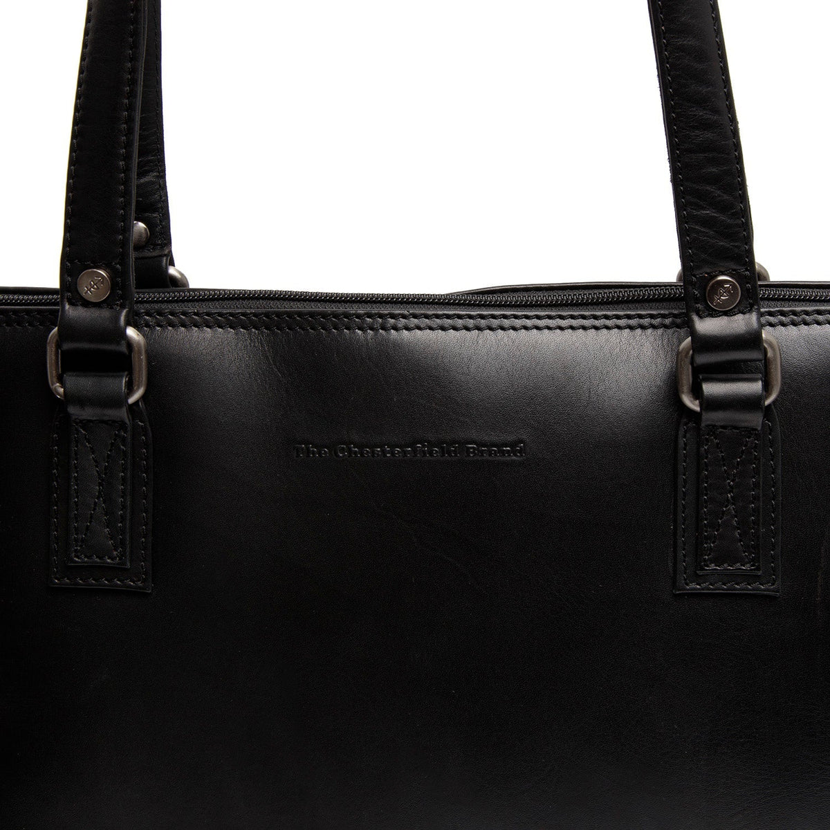 
Classic 100% Full-Grain leather Bag - Widok z tyłu ze wzmocnionymi skórzanymi pasami