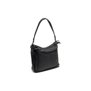 Tivra Full-Grain Leather Shoulder Bag Damska in Classic 100% Full-Grain Leather - Full Exterior Front Profile View | Buy Online