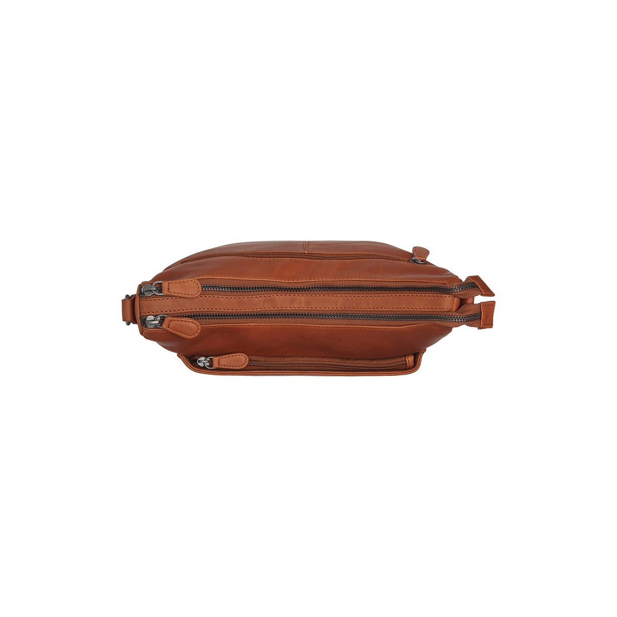 Cognac Leather Shoulder Bag Tivra, detail view 1