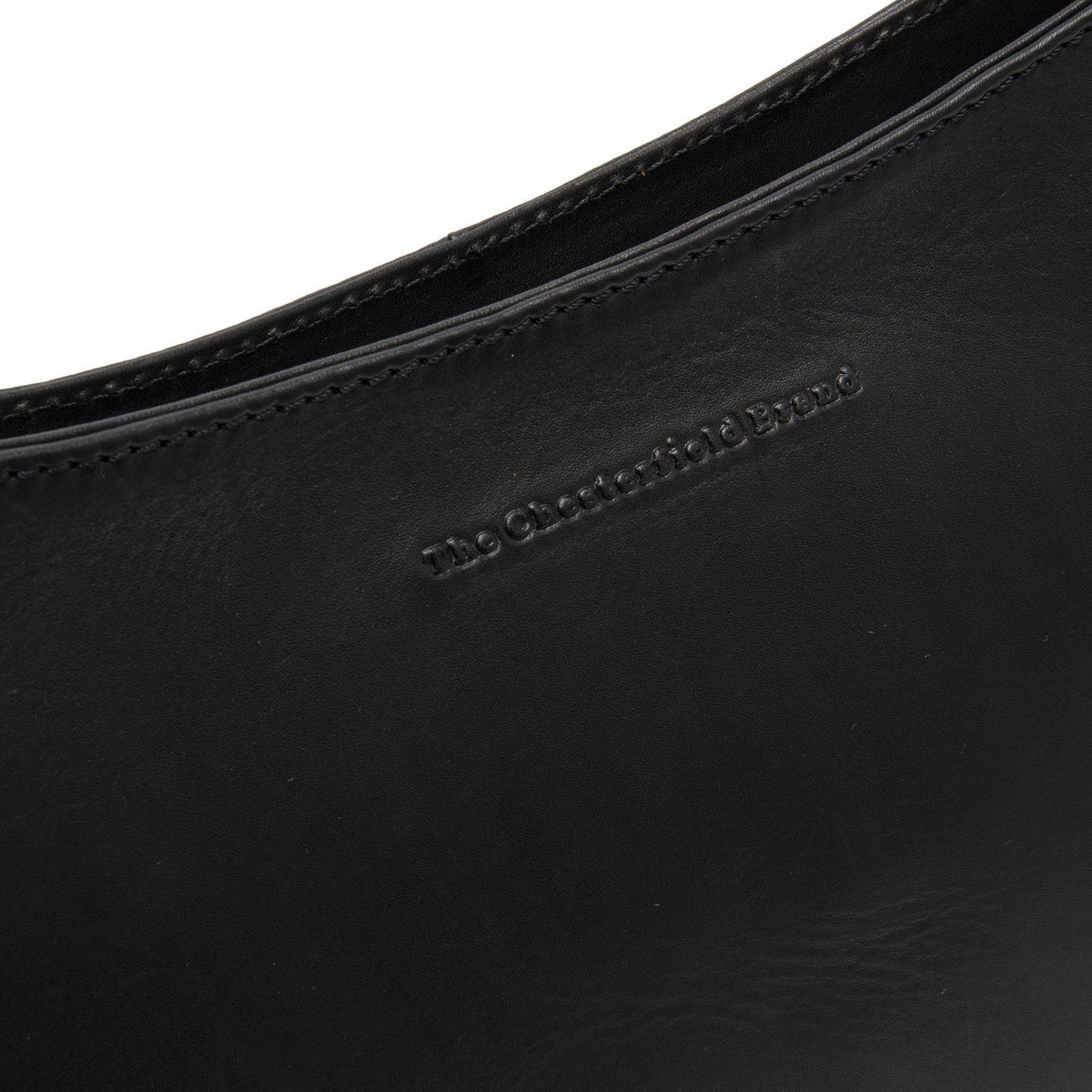 Solid Antique Brass Hardware & Heavy-Duty Dual Zipper Detail on Valentano Full-Grain Leather Shoulder Bag