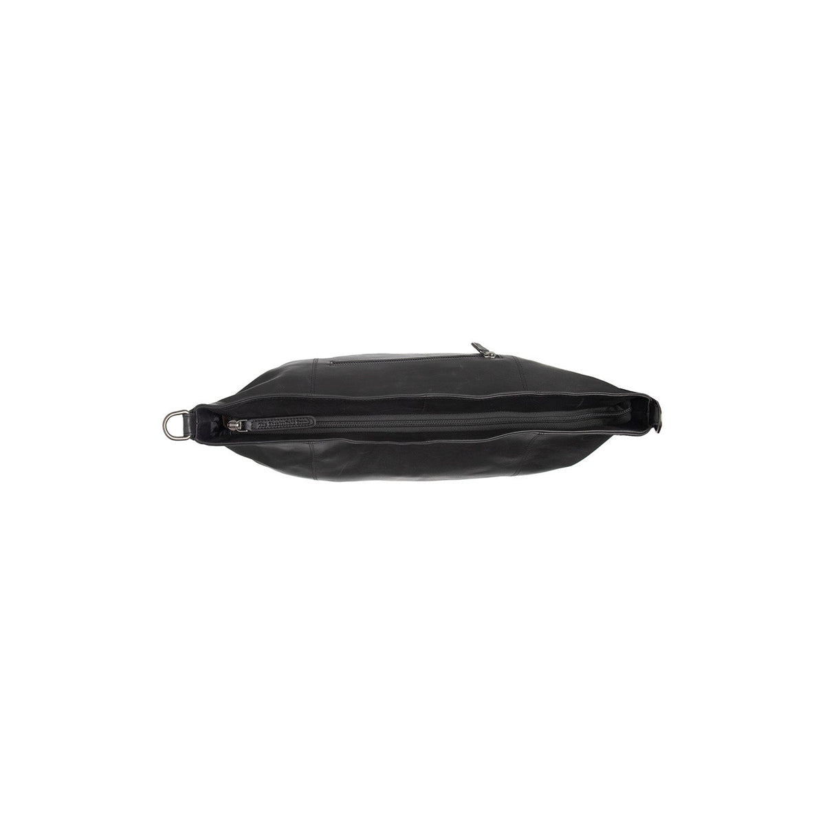 
Solid Antique Brass Hardware & Heavy-Duty Dual Zipper Detail on Zira Skórzana torba na ramię