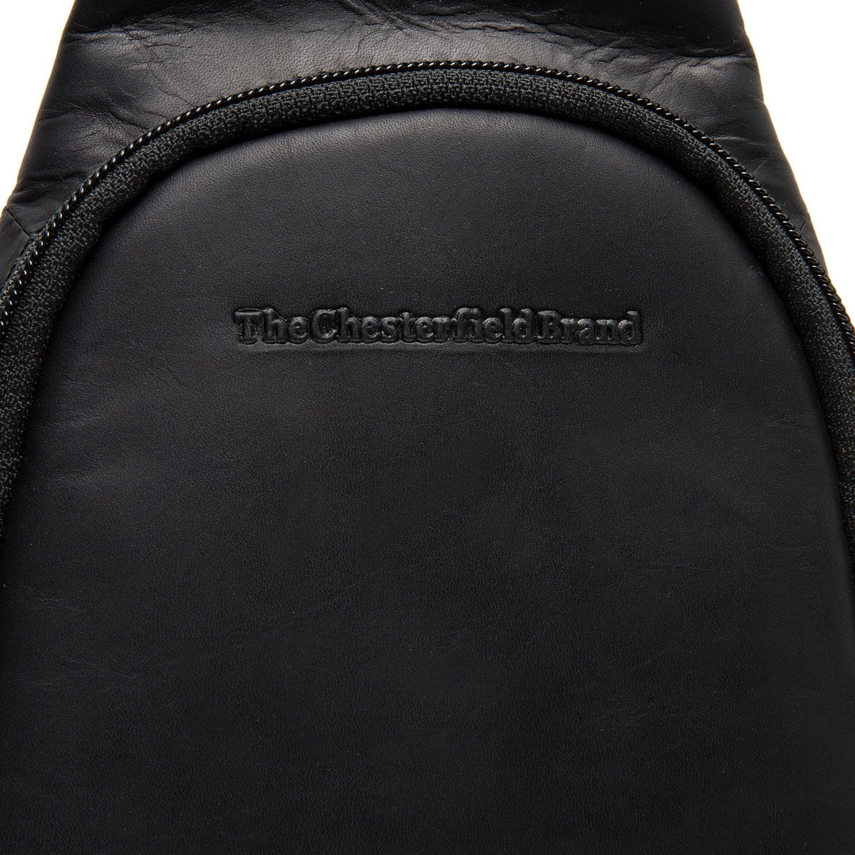Solid Antique Brass Hardware &amp; Heavy-Duty Dual Zipper Detail on Leather Sling Bag Bowey Damska