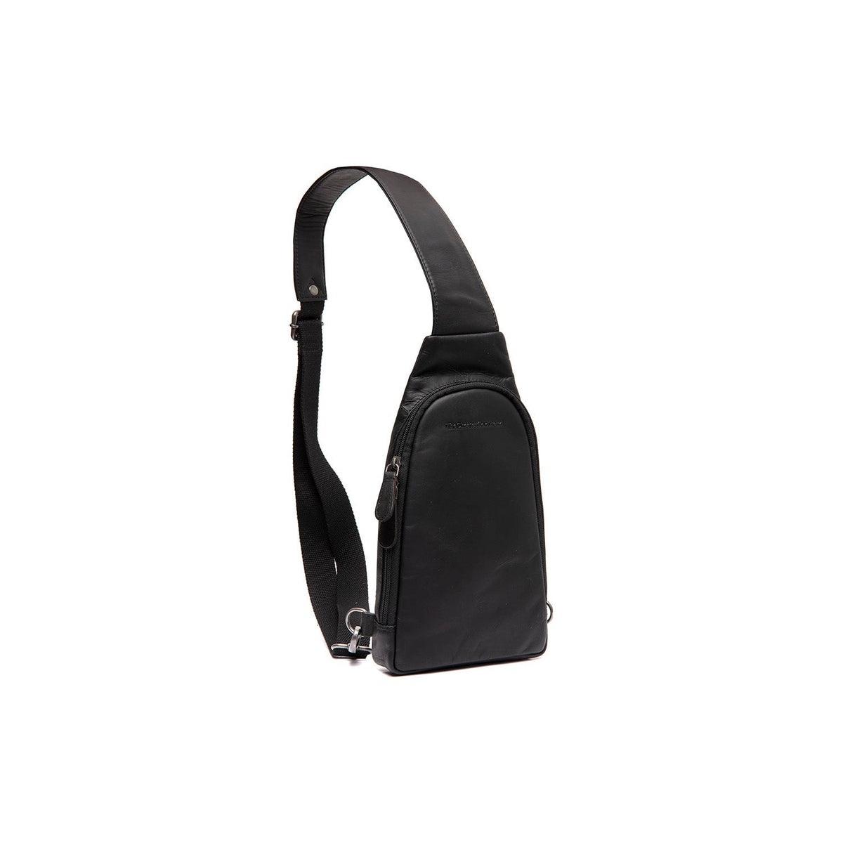 Leather Sling Bag Bowey Damska in Classic 100% Full-Grain Leather - Full Exterior Front Profile View | Buy Online