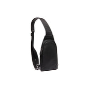 Leather Sling Bag Bowey Damska in Classic 100% Full-Grain Leather - Full Exterior Front Profile View | Buy Online