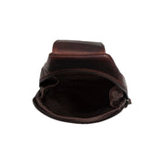 Brown Leather Sling Bag Bowey Damska, detail view 3