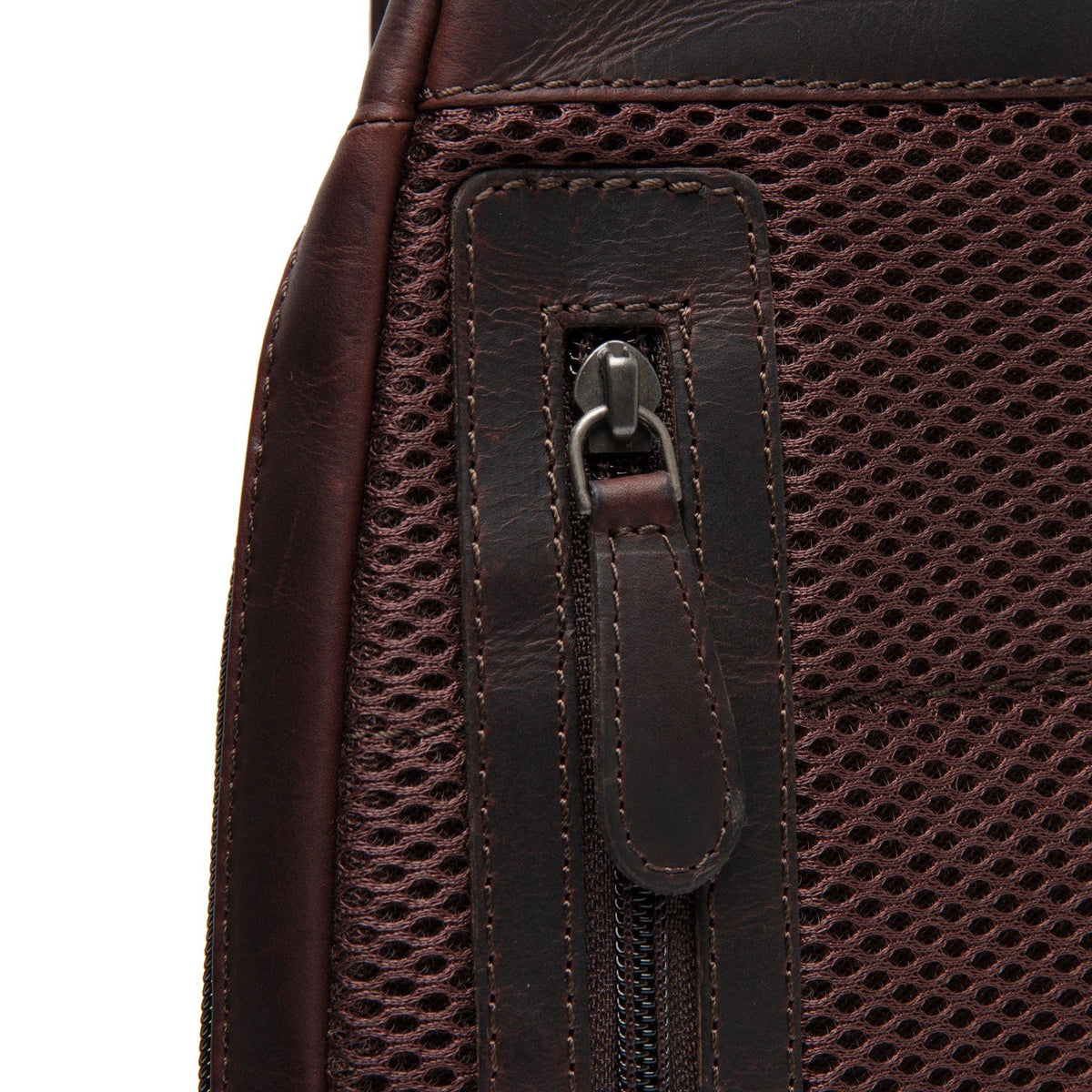 Brown Leather Sling Bag Bowey Damska, detail view 4
