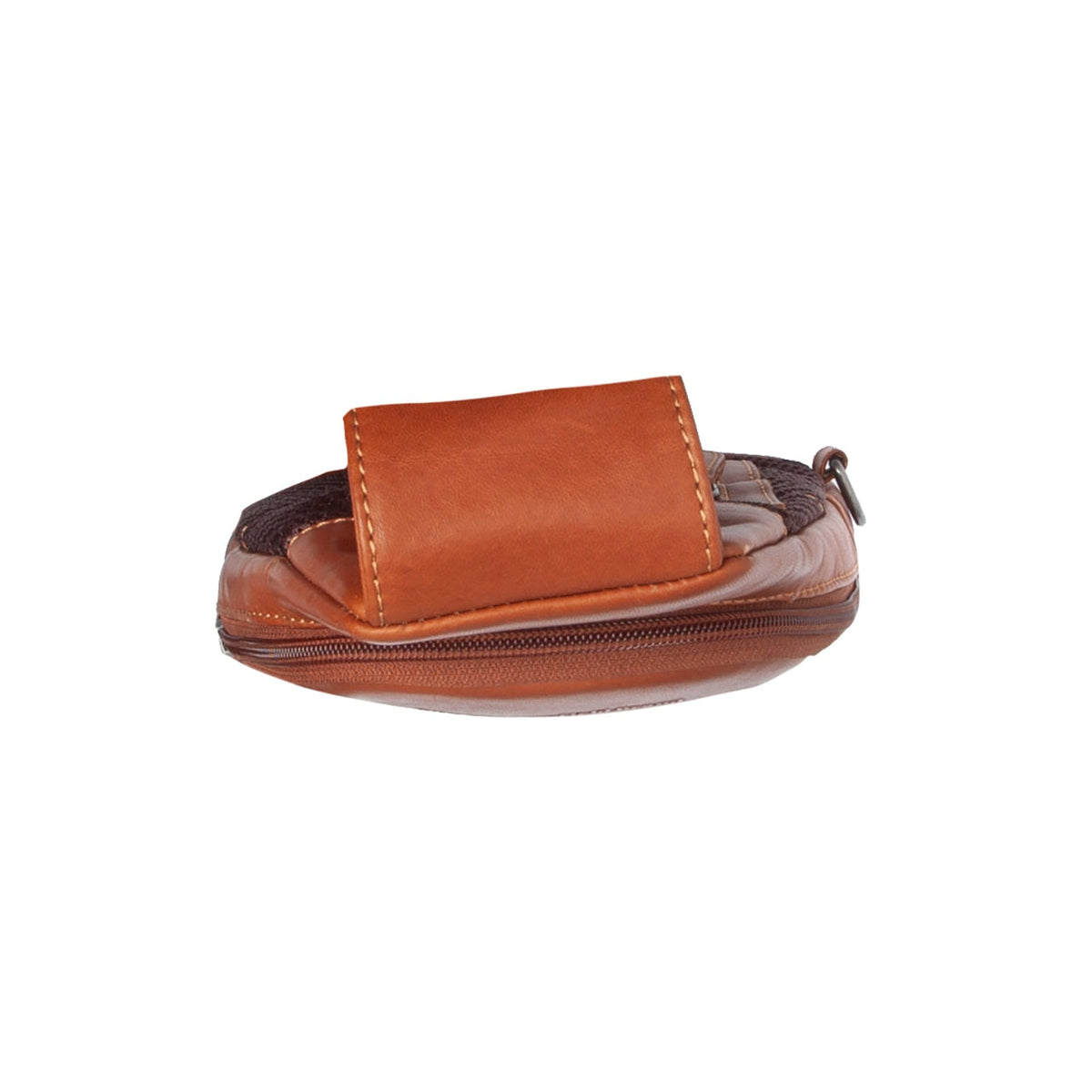 Cognac Leather Sling Bag Bowey Damska, detail view 3