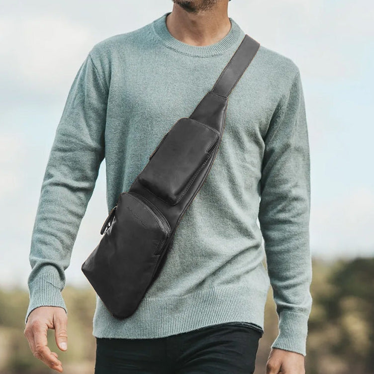 Leather Sling Bag Logan Damska
