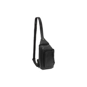 Leather Sling Bag Riga Damska in Classic 100% Full-Grain Leather - Full Exterior Front Profile View | Buy Online