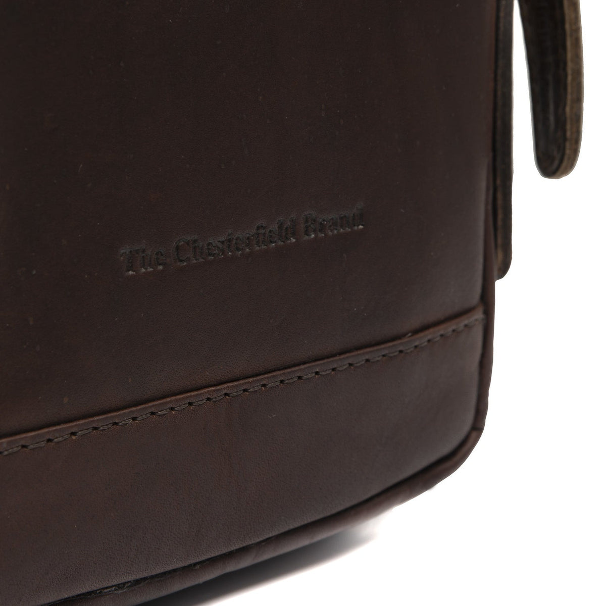 Brown Leather Sling Bag Riga Damska, detail view 3