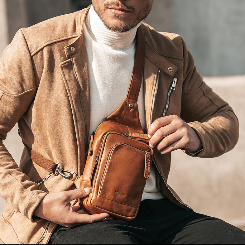 Leather Sling Bag Riga Damska – alternate product view 2