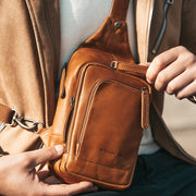 Leather Sling Bag Riga Damska – alternate product view 3