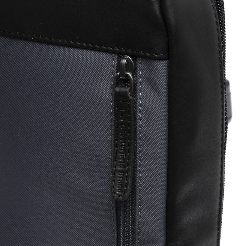 Classic 100% Full-Grain leather Bag - Rear Perspective Showing Reinforced Leather Straps & Stitching