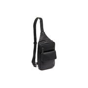
Leather Sling Bag Turelle ze 100% klasycznej skóry licowej - Full Exterior Widok z przodu i dopasowana sylwetka | Kup online w oficjalnym sklepie