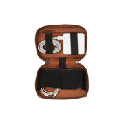 Cognac Leather Tech-Organizer Ardan Damska, front view