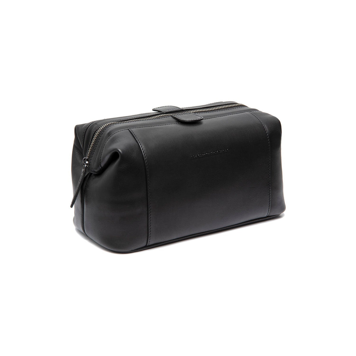 Biassa Full-Grain Leather Toiletry Bag Damska in Classic 100% Full-Grain Leather - Front Profile View &amp; Tailored Silhouette | Buy Online