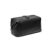 Biassa Full-Grain Leather Toiletry Bag Damska in Classic 100% Full-Grain Leather - Front Profile View &amp; Tailored Silhouette | Buy Online