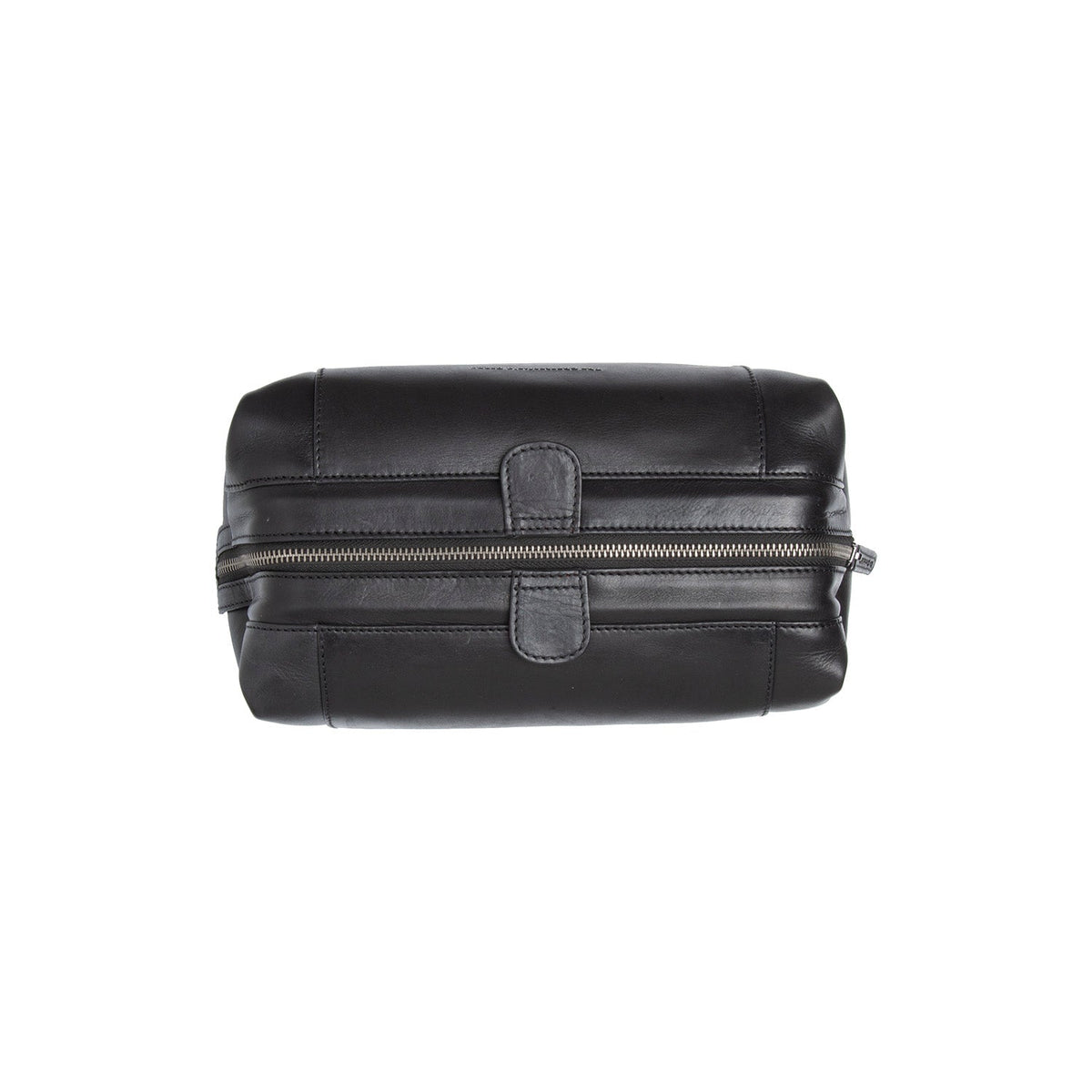 Biassa Full-Grain Leather Toiletry Bag Damska - Lateral Side Profile View Showing Sleeve Cut &amp; Athletic Taper Fit