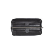 Biassa Full-Grain Leather Toiletry Bag Damska - Lateral Side Profile View Showing Sleeve Cut &amp; Athletic Taper Fit