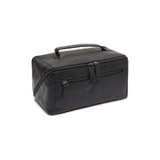 Elmia Full-Grain Leather Toiletry Bag Damska in Classic 100% Full-Grain Leather - Front Profile View &amp; Tailored Silhouette | Buy Online