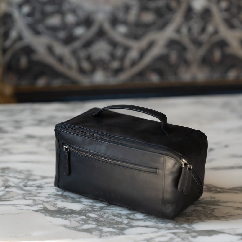 Elmia Full-Grain Leather Toiletry Bag Damska