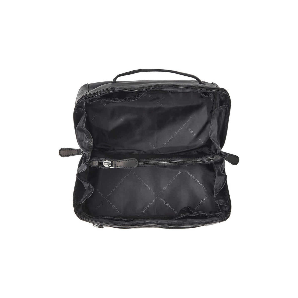 Elmia Full-Grain Leather Toiletry Bag Damska - Lateral Side Profile View Showing Sleeve Cut &amp; Athletic Taper Fit