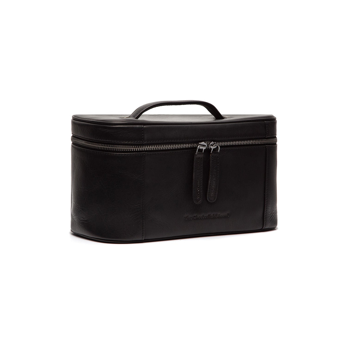 Limone Full-Grain Leather Toiletry Bag Damska in Classic 100% Full-Grain Leather - Front Profile View &amp; Tailored Silhouette | Buy Online