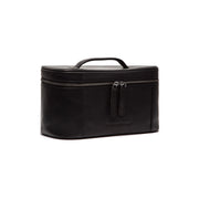 Limone Full-Grain Leather Toiletry Bag Damska in Classic 100% Full-Grain Leather - Front Profile View &amp; Tailored Silhouette | Buy Online