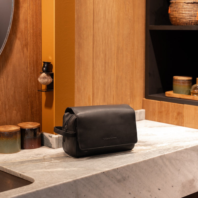 Rosario Full-Grain Leather Toiletry Bag Damska