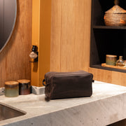 Stefan Full-Grain Leather Toiletry Bag Damska – alternate product view 2