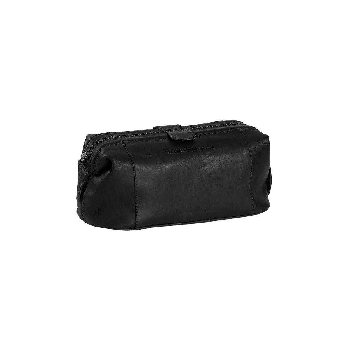 Vince Full-Grain Leather Toiletry Bag Damska in Classic 100% Full-Grain Leather - Front Profile View &amp; Tailored Silhouette | Buy Online