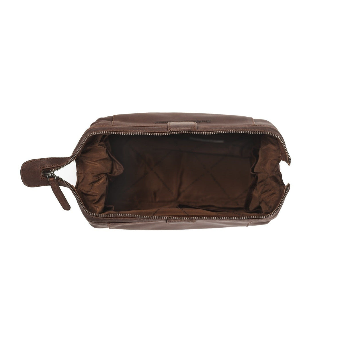 Vince Full-Grain Leather Toiletry Bag Damska – alternate product view 3