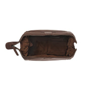 Vince Full-Grain Leather Toiletry Bag Damska – alternate product view 3