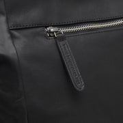 Solid Antique Brass Hardware &amp; Heavy-Duty Dual Zipper Detail on Berlin Full-Grain Leather Tote Bag Damska