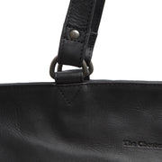 Berlin Full-Grain Leather Tote Bag Damska - Structured Side Profile Showing Gusset Depth &amp; Expansion Capacity