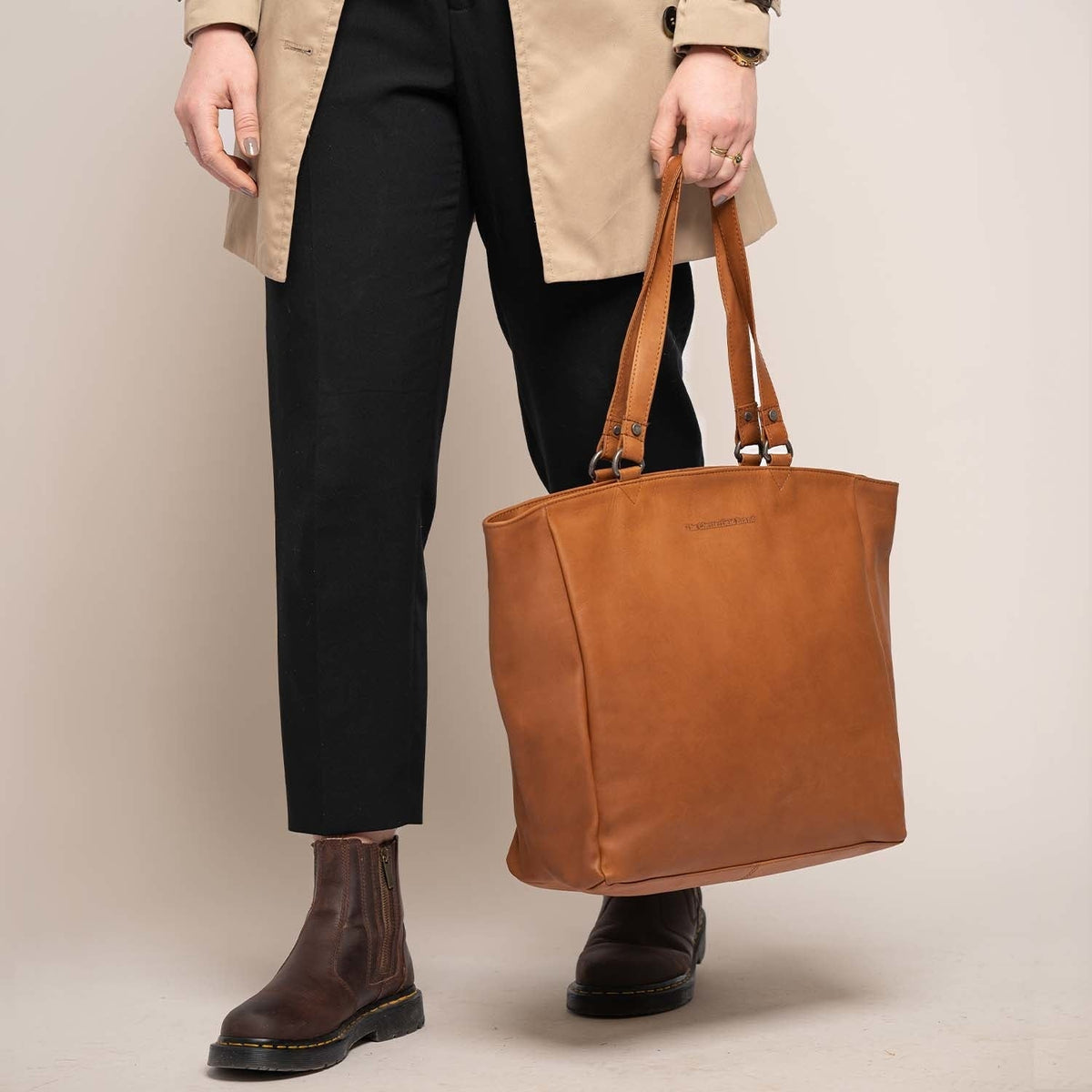 Berlin Full-Grain Leather Tote Bag Damska – alternate product view 3