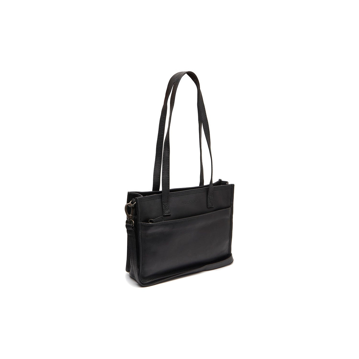 Estella Full-Grain Leather Tote Bag Damska in Classic 100% Full-Grain Leather - Full Exterior Front Profile View | Buy Online