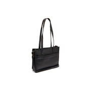 Estella Full-Grain Leather Tote Bag Damska in Classic 100% Full-Grain Leather - Full Exterior Front Profile View | Buy Online
