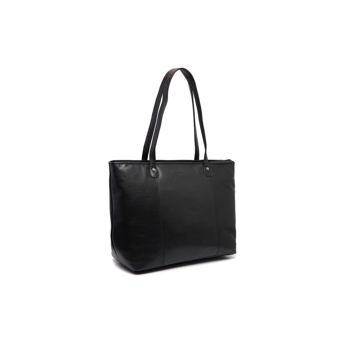Ferrera Full-Grain Leather Tote Bag Damska in Classic 100% Full-Grain Leather - Full Exterior Front Profile View | Buy Online