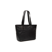 Monza Full-Grain Leather Tote Bag Damska in Classic 100% Full-Grain Leather - Full Exterior Front Profile View | Buy Online