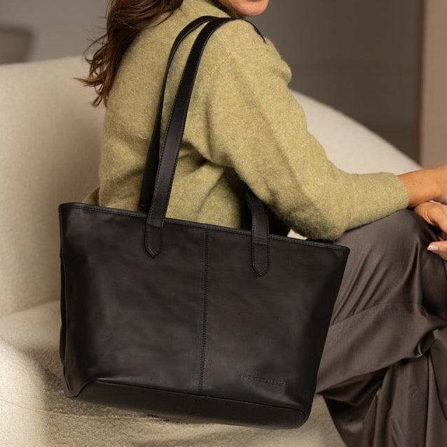 Monza Full-Grain Leather Tote Bag Damska
