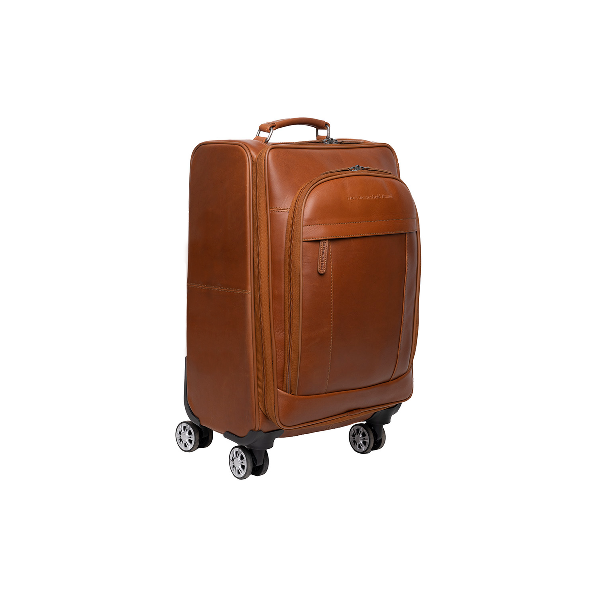 Leather Trolley Key Largo Damska - Lateral Side Profile View Showing Sleeve Cut &amp; Athletic Taper Fit