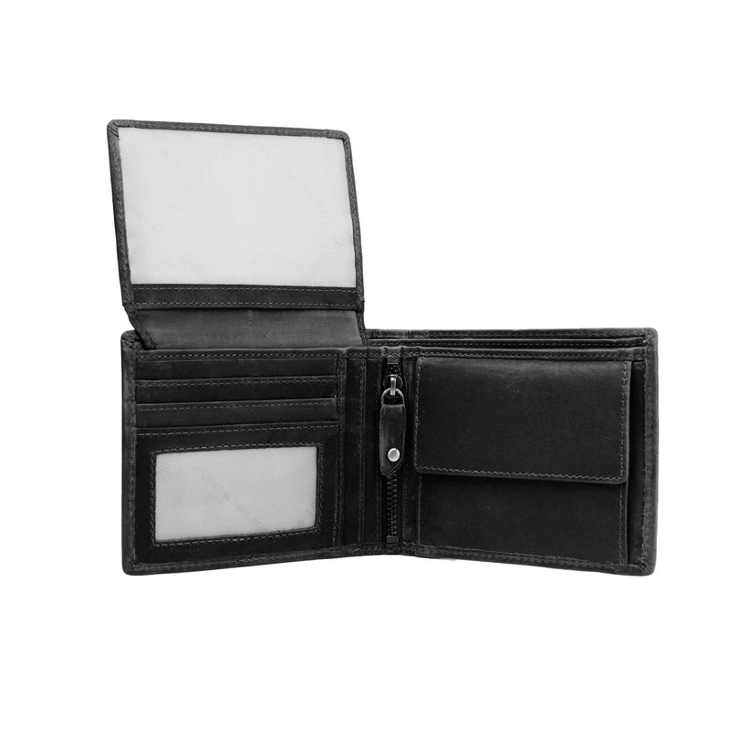Alvina Full-Grain Leather Wallet Męska