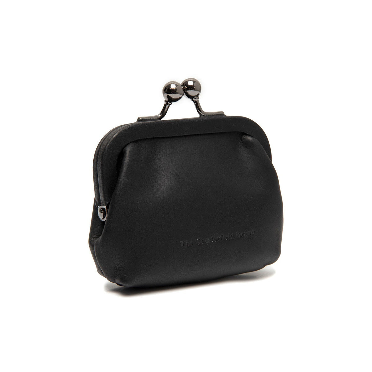 Calvia Full-Grain Portfel Skórzany Damska in Classic 100% Full-Grain Leather - Full Exterior Front Profile View | Buy Online