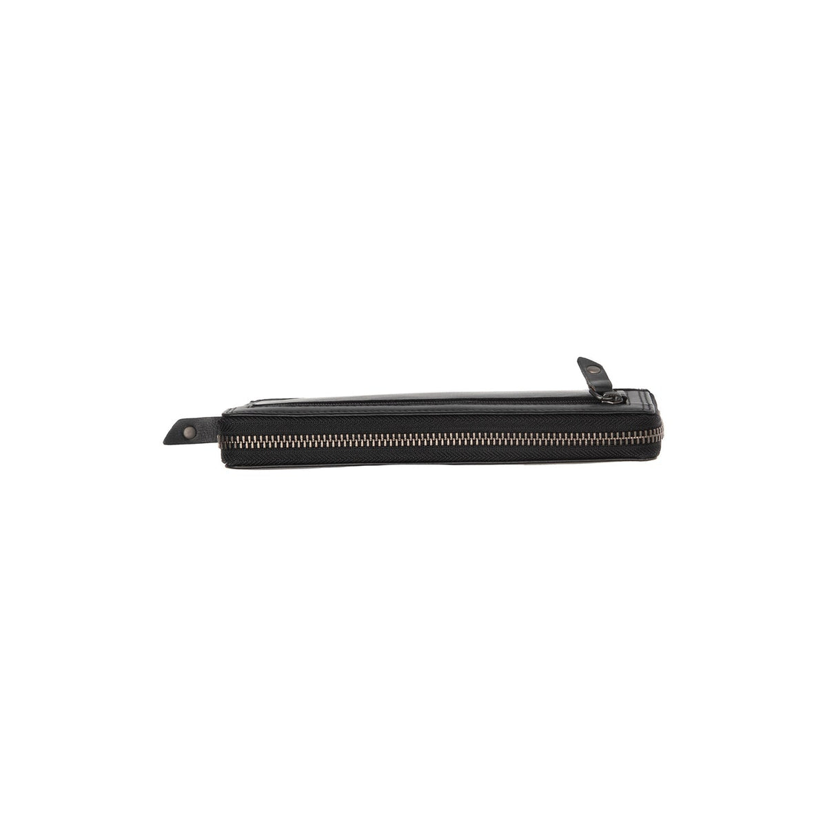 Cantara Full-Grain Leather Wallet Damska - Structured Side Profile Showing Gusset Depth &amp; Expansion Capacity