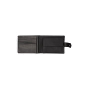 Solid Antique Brass Hardware &amp; Heavy-Duty Dual Zipper Detail on Curtis Full-Grain Leather Wallet Męska