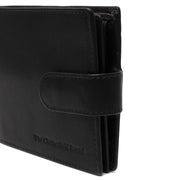 Curtis Full-Grain Leather Wallet Męska - Structured Side Profile Showing Gusset Depth &amp; Expansion Capacity