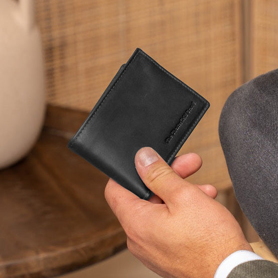 Enzo Full-Grain Leather Wallet Męska