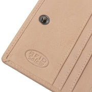 Floren Full-Grain Leather Wallet Damska - Structured Side Profile Showing Gusset Depth &amp; Expansion Capacity