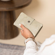 
Classic 100% Full-Grain leather Wallet - Widok z tyłu ze wzmocnionymi skórzanymi pasami